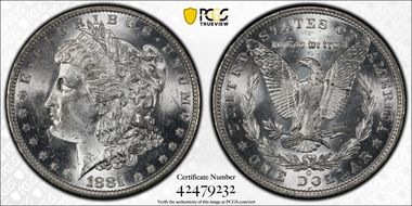 1881-O $1 MS64
