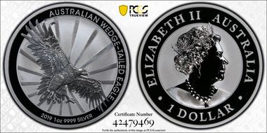 2019-P $1 Wedge-Tailed Eagle MS70