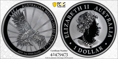 2019-P $1 Wedge-Tailed Eagle MS70