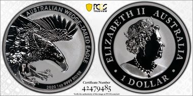 2020-P $1 Wedge-Tailed Eagle MS70