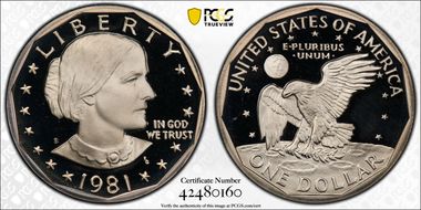 1981-S SBA$1 Type 1 PR69DCAM