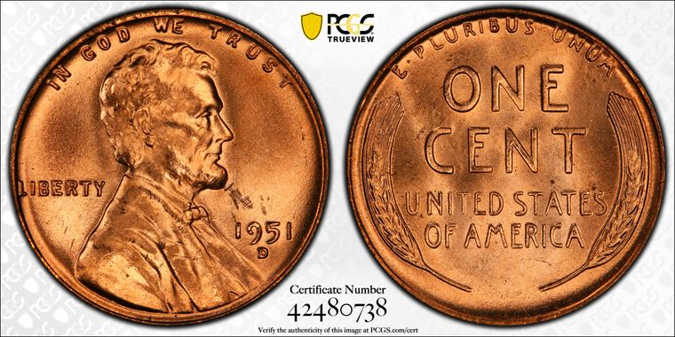 Cert 42480738 - Coin Image