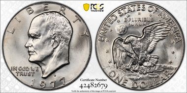 1977-D $1 MS65