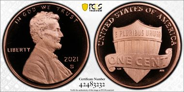 2021-S 1C Shield  First Strike PR70DCAM