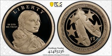 2021-S $1 Native American First Strike PR69DCAM