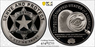 2021-S 50C Nat'l Law Enforcement Mem. First Strike PR70DCAM