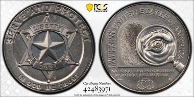 2021-D 50C Nat'l Law Enforcement Mem. MS69