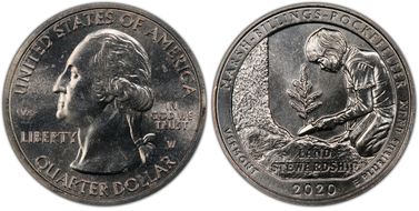 2020-W 25C Marsh-Billings-Rockefeller NP V75 MS66