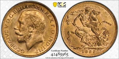 1922-P Sov S-4001 MS62