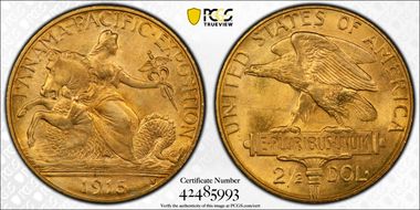 1915-S $2.50 Panama-Pacific MS65