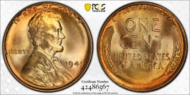 1941 1C MS67+ RD