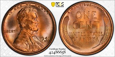 1941-D 1C MS67+ RD
