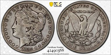 1882-CC $1 F15