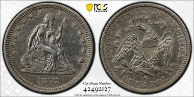 1877-S 25C N1