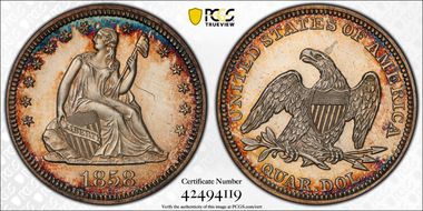 1858 25C PR62