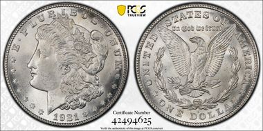 1921-S $1 MS65