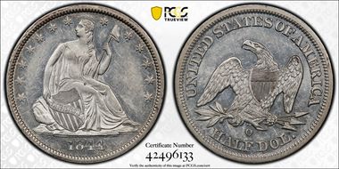 1844-O 50C AU53