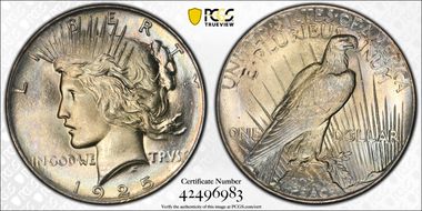 1925 $1 MS67+