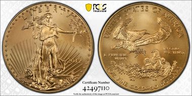 2017 $50 Gold Eagle MS69