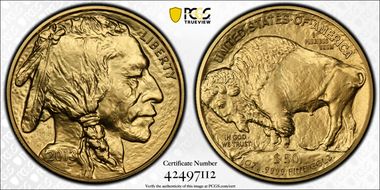 2013 $50 American Buffalo .9999 Fine Gold MS69