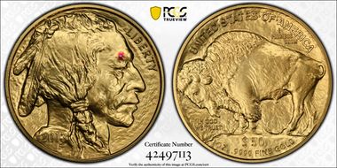 2013 $50 American Buffalo .9999 Fine Gold MS69