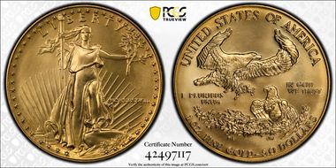 1988 $50 Gold Eagle MS68