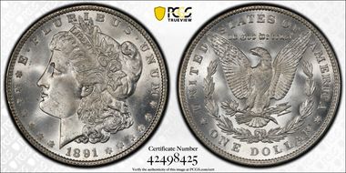 1891 $1 MS65+