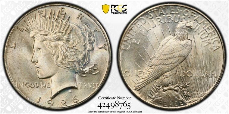 Cert 42498765 - Coin Image