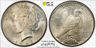 1926 $1 MS66+