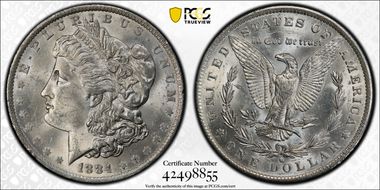 1884-O $1 MS63