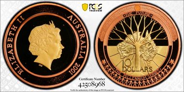 2001 $10 The Future PR69DCAM