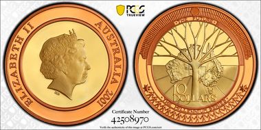 2001 $10 The Future PR70DCAM