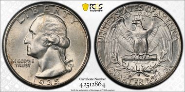1935-S 25C MS64