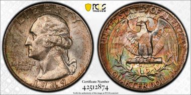1949 25C MS67