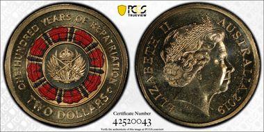 2019-C $2 100 Years of Repatriation Colorized MS67