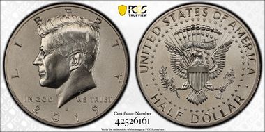 2019-S 50C Kennedy Enhanced Rev PR PR70