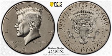 2019-S 50C Kennedy Enhanced Rev PR PR70