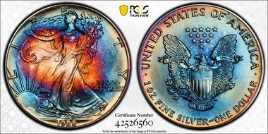 1988 $1 Silver Eagle MS67