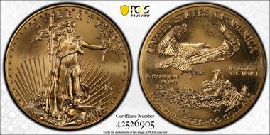 2010 $50 Gold Eagle MS68