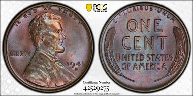 1941-D 1C MS66BN