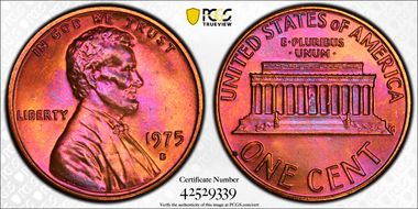 1975-D 1C MS65RB