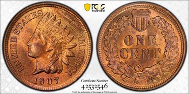 1907 1C MS65RB