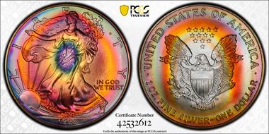 1998 $1 Silver Eagle MS67