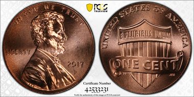 2017-P 1C Shield MS67RD