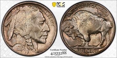 1913-D 5C Type 2 MS66