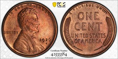 1926-S 1C MS65RB