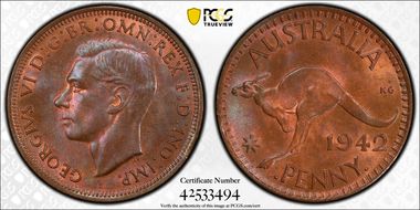 1942-I (b) 1D MS65BN