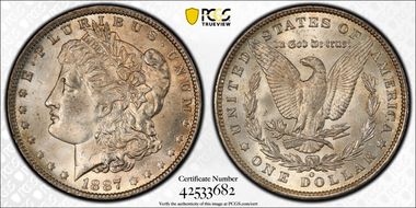 1887/6-O $1 VAM 3, 7/6 MS63