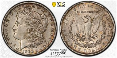 1903-S $1 VAM 2, Micro S XF45