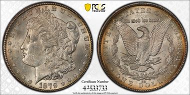 1879-CC $1 VAM 3, Capped Die MS61